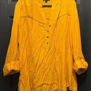 Cocomo Mustard Button-Up Tunic
